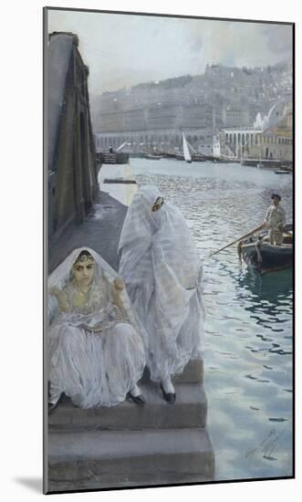 In the Harbour of Algiers-Anders Zorn-Mounted Premium Giclee Print