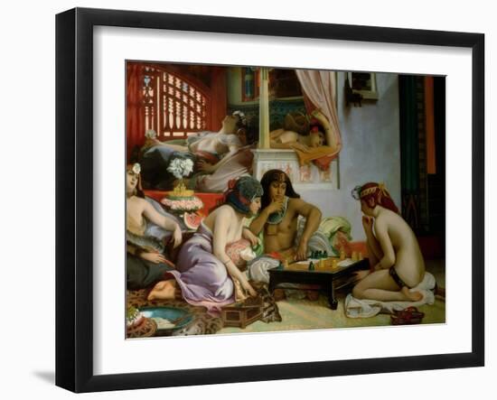 In the Harem-Jean Jules Antoine Lecomte du Nouy-Framed Giclee Print