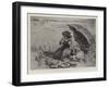 In the Harvest Field, Guardians of the Luncheon Basket-Frederick Morgan-Framed Giclee Print