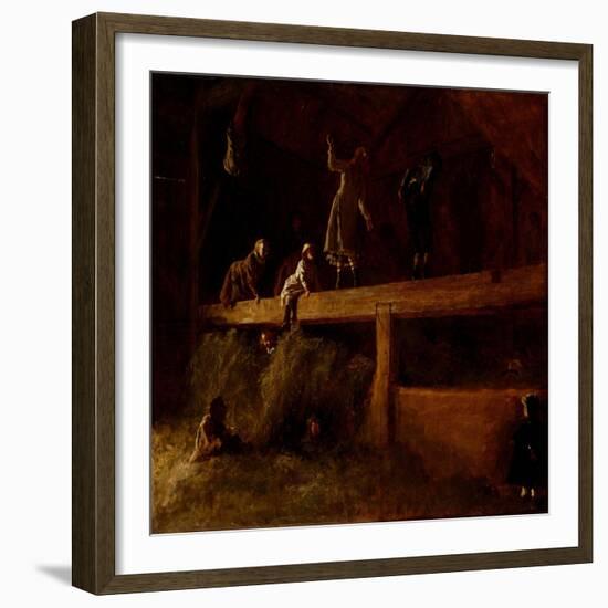 In the Hayloft, C.1878-Eastman Johnson-Framed Giclee Print