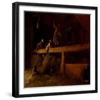 In the Hayloft, C.1878-Eastman Johnson-Framed Giclee Print