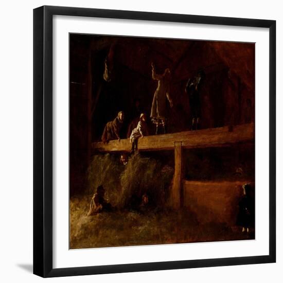 In the Hayloft, C.1878-Eastman Johnson-Framed Giclee Print