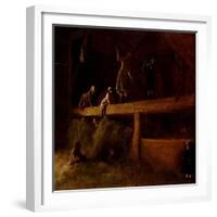 In the Hayloft, C.1878-Eastman Johnson-Framed Giclee Print