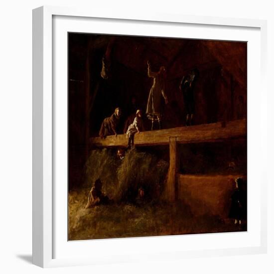 In the Hayloft, C.1878-Eastman Johnson-Framed Giclee Print