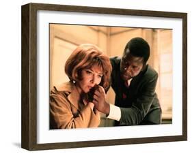 In The Heat Of The Night, Lee Grant, Sidney Poitier, 1967-null-Framed Photo