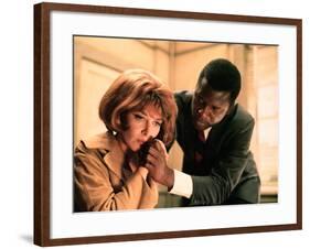 In The Heat Of The Night, Lee Grant, Sidney Poitier, 1967-null-Framed Photo