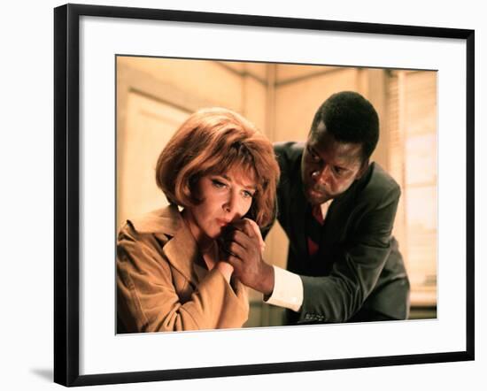 In The Heat Of The Night, Lee Grant, Sidney Poitier, 1967-null-Framed Photo