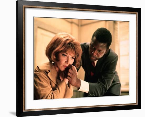 In The Heat Of The Night, Lee Grant, Sidney Poitier, 1967-null-Framed Photo