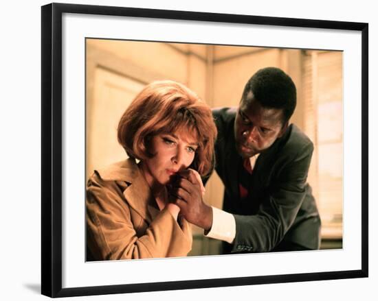 In The Heat Of The Night, Lee Grant, Sidney Poitier, 1967-null-Framed Photo