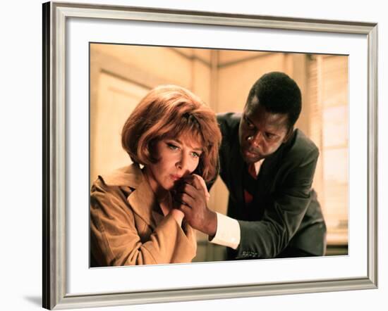 In The Heat Of The Night, Lee Grant, Sidney Poitier, 1967-null-Framed Photo