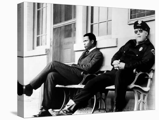 In the Heat of the Night, Sidney Poitier, Rod Steiger, 1967-null-Stretched Canvas