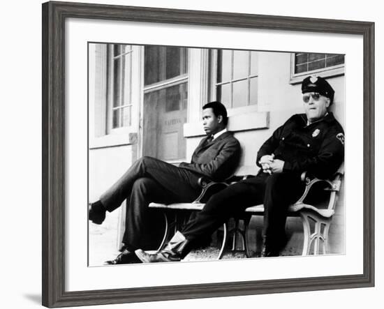 In the Heat of the Night, Sidney Poitier, Rod Steiger, 1967-null-Framed Photo