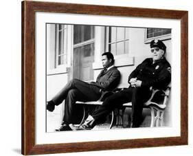 In the Heat of the Night, Sidney Poitier, Rod Steiger, 1967-null-Framed Photo