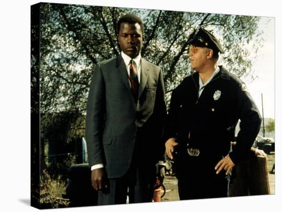 In The Heat Of The Night, Sidney Poitier, Rod Steiger, 1967-null-Stretched Canvas