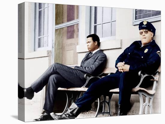 In the Heat of the Night, Sidney Poitier, Rod Steiger, 1967-null-Stretched Canvas