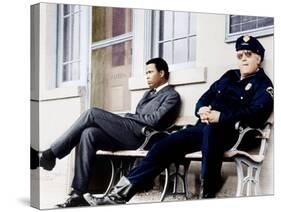 In the Heat of the Night, Sidney Poitier, Rod Steiger, 1967-null-Stretched Canvas