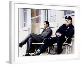 In the Heat of the Night, Sidney Poitier, Rod Steiger, 1967-null-Framed Photo