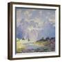 In the High Canadian Rockies, c.1914-1920-Guy Rose-Framed Giclee Print