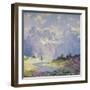 In the High Canadian Rockies, c.1914-1920-Guy Rose-Framed Giclee Print