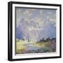 In the High Canadian Rockies, c.1914-1920-Guy Rose-Framed Giclee Print