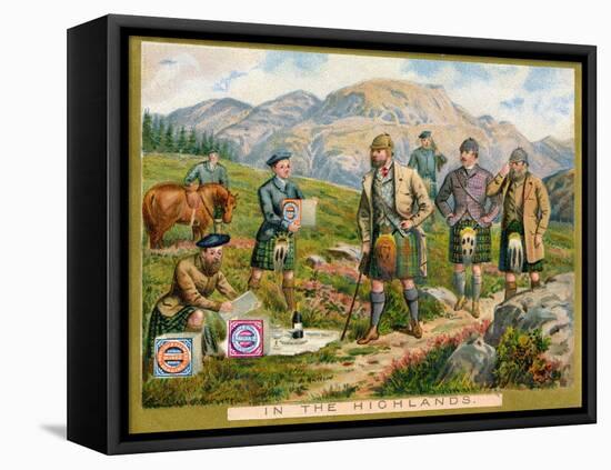 In the Highlands', a Promotional Card for Huntley and Palmers Biscuits, C.1890-null-Framed Stretched Canvas