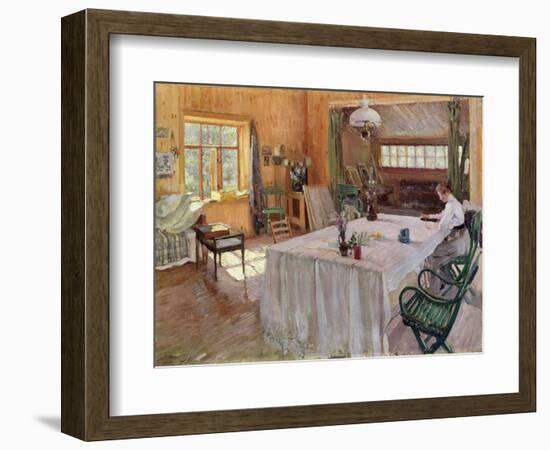 In the House of the Artist Konstantin Korovin-Sergei Arsenevich Vinogradov-Framed Giclee Print