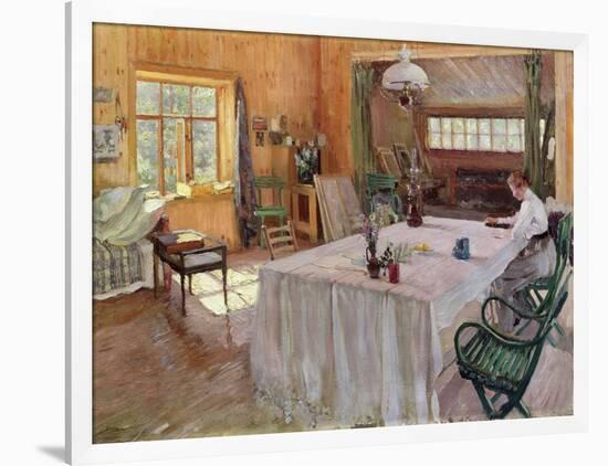 In the House of the Artist Konstantin Korovin-Sergei Arsenevich Vinogradov-Framed Giclee Print