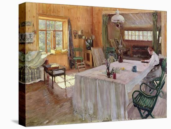 In the House of the Artist Konstantin Korovin-Sergei Arsenevich Vinogradov-Stretched Canvas