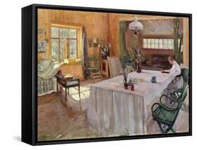 In the House of the Artist Konstantin Korovin-Sergei Arsenevich Vinogradov-Framed Stretched Canvas