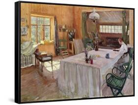 In the House of the Artist Konstantin Korovin-Sergei Arsenevich Vinogradov-Framed Stretched Canvas