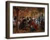 In the Jardin De Luxembourg (A Reminiscence of the Jardin De Luxembour), 1876-Adolph Menzel-Framed Giclee Print