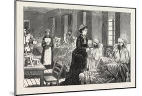 In the Katherine Hospital, Belgrade, Serbia, 1876-null-Mounted Giclee Print