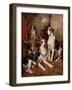 In the Kennel (Oil on Canvas)-John Emms-Framed Giclee Print