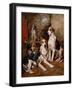 In the Kennel (Oil on Canvas)-John Emms-Framed Giclee Print