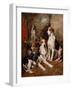 In the Kennel (Oil on Canvas)-John Emms-Framed Giclee Print