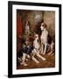 In the Kennel (Oil on Canvas)-John Emms-Framed Giclee Print