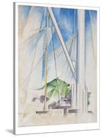 In the Key of Blue, C.1919 (Tempera & Pencil on Board)-Charles Demuth-Stretched Canvas