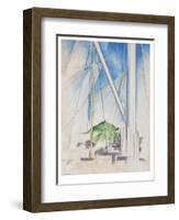 In the Key of Blue, C.1919 (Tempera & Pencil on Board)-Charles Demuth-Framed Giclee Print