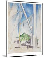 In the Key of Blue, C.1919 (Tempera & Pencil on Board)-Charles Demuth-Mounted Giclee Print