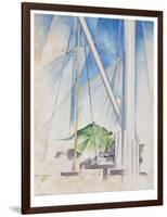 In the Key of Blue, C.1919 (Tempera & Pencil on Board)-Charles Demuth-Framed Giclee Print