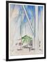 In the Key of Blue, C.1919 (Tempera & Pencil on Board)-Charles Demuth-Framed Giclee Print