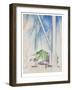 In the Key of Blue, C.1919 (Tempera & Pencil on Board)-Charles Demuth-Framed Giclee Print