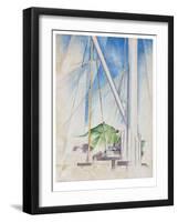 In the Key of Blue, C.1919 (Tempera & Pencil on Board)-Charles Demuth-Framed Giclee Print