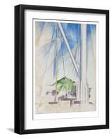 In the Key of Blue, C.1919 (Tempera & Pencil on Board)-Charles Demuth-Framed Premium Giclee Print