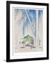 In the Key of Blue, C.1919 (Tempera & Pencil on Board)-Charles Demuth-Framed Giclee Print