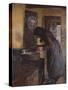 In the kitchen, 1891-Oscar Arnold Wergeland-Stretched Canvas