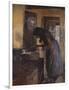 In the kitchen, 1891-Oscar Arnold Wergeland-Framed Giclee Print