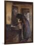 In the kitchen, 1891-Oscar Arnold Wergeland-Framed Giclee Print