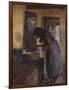 In the kitchen, 1891-Oscar Arnold Wergeland-Framed Giclee Print