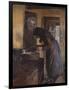 In the kitchen, 1891-Oscar Arnold Wergeland-Framed Giclee Print